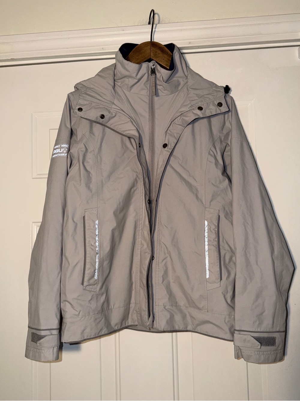 AGU Waterproof Cycling/Outdoor Jacket Light Gray Women’s Jacket. Sz S